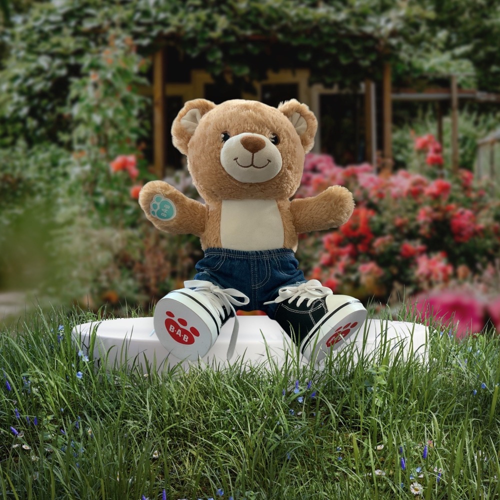 One Adventurous Cuddly Brown Bear BAB, approximately 16"‎
